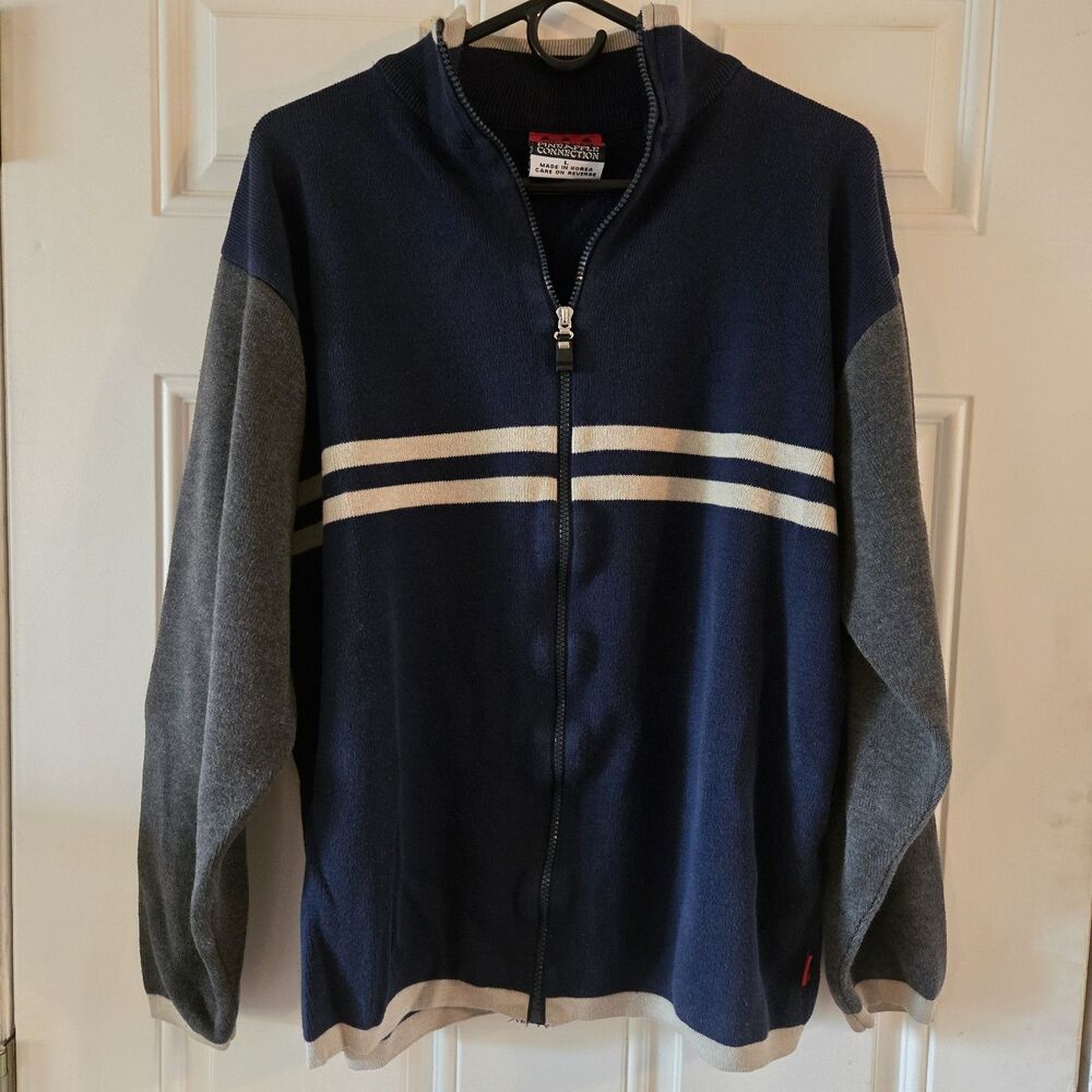 Vintage Pineapple Connection Full Zip Sport Jacket Mens Large Mystic Origins Y2K